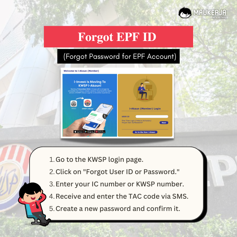 Forgot EPF ID (Forgot Password for EPF Account)
